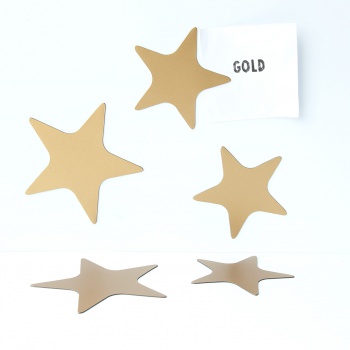 Magneetset sterren goud / Groovy Magnets