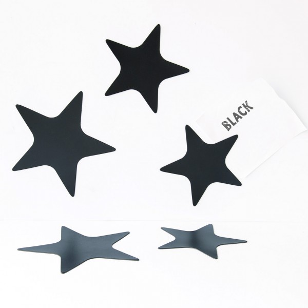 Magneetset sterren zwart/ Groovy Magnets