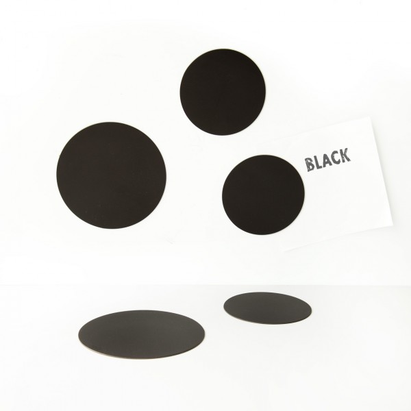 Magnet set circles black / Groovy Magnets