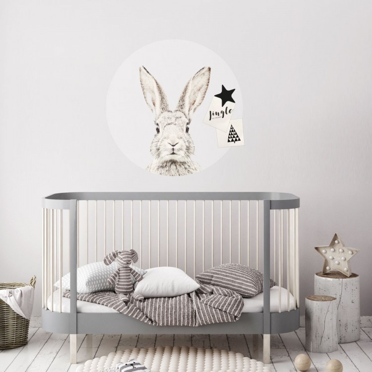 Magneetsticker konijn van Groovy Magnets - decoratieve en functionele muursticker dieren print