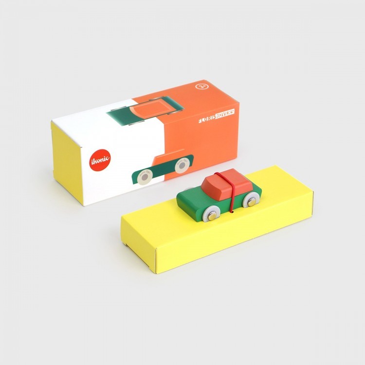 Don't forget to play! Magnetic design toy car Made out of FSC beech wood