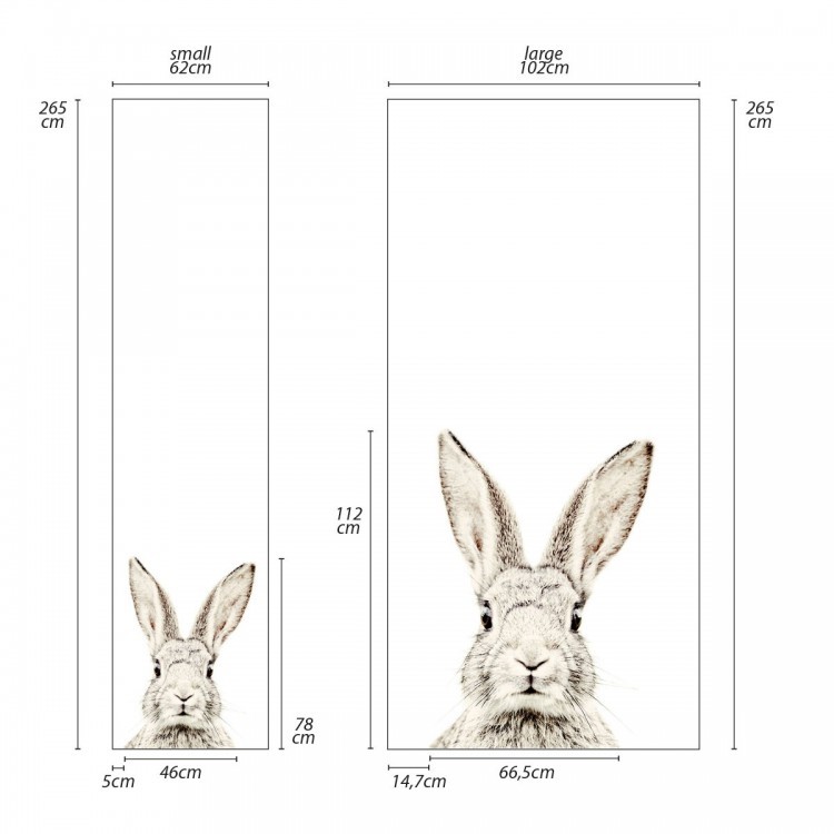 Magnetic wallpaper Rabbit / Groovy Magnets