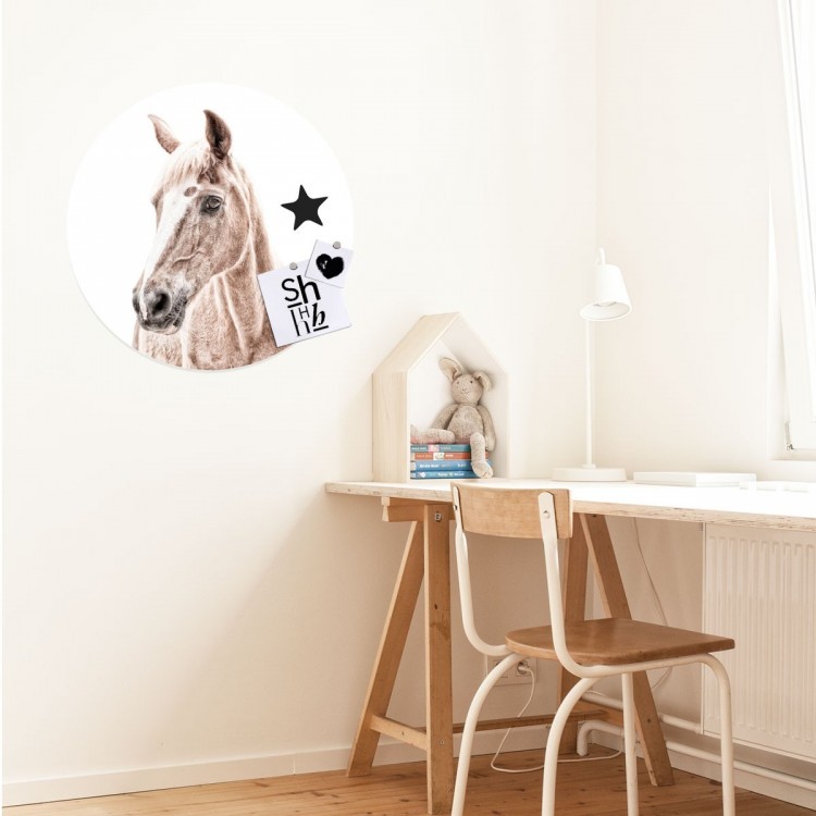 Magneetsticker paard van Groovy Magnets - decoratieve en functionele muursticker dieren print