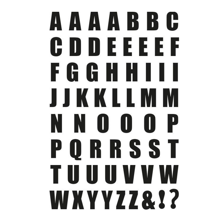 Assortiment d’aimants alphabet blanc / Groovy Magnets