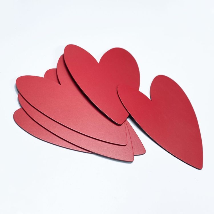 Heart shaped magnets red / Groovy Magnets