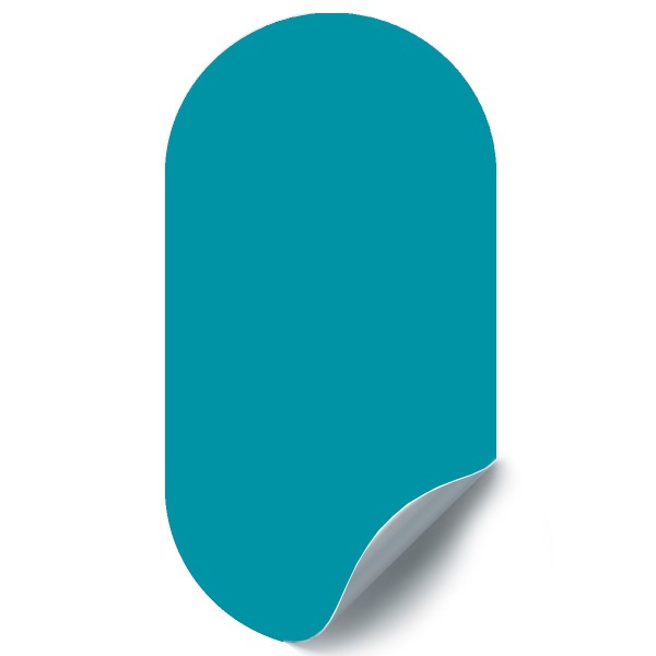 Magnetische muursticker oceaan blauw beschrijfbaar van Groovy Magnets