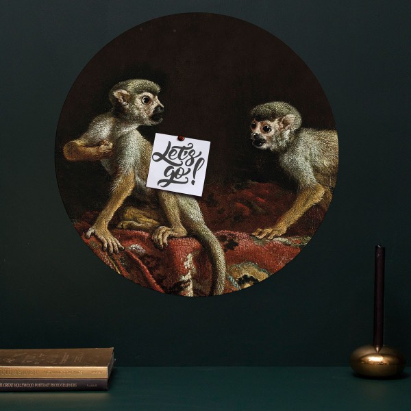 Magneetsticker 'Two little monkeys' van Groovy Magnets Magneetsticker 'Two little monkeys' van Groovy Magnets