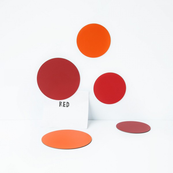 Aimants cercles en teintes de rouge / Groovy Magnets Aimants cercles en teintes de rouge / Groovy Magnets