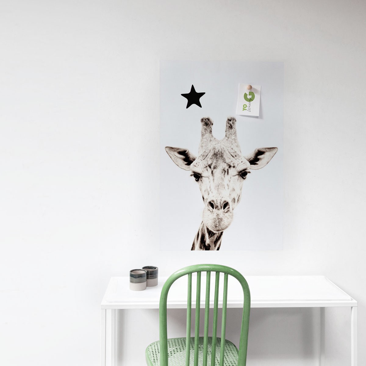Magnetic wall sticker by Groovy Magnets - adhesive wall sticker with giraffe