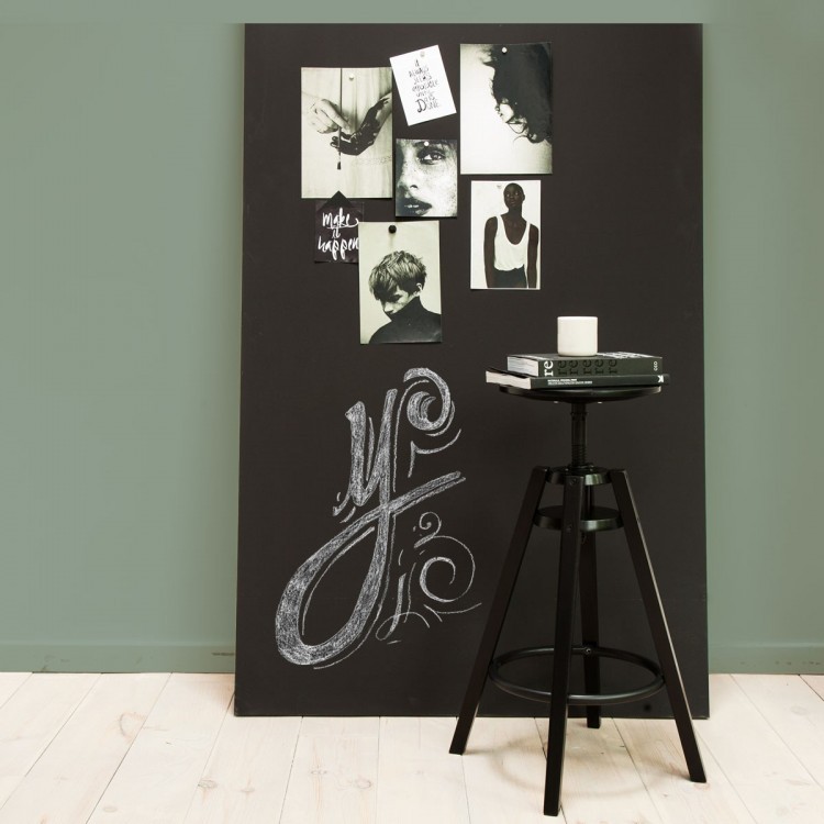 Chalkboard magnetic wallpaper by Groovy Magnets - easy to hang, writable with soft chalks!