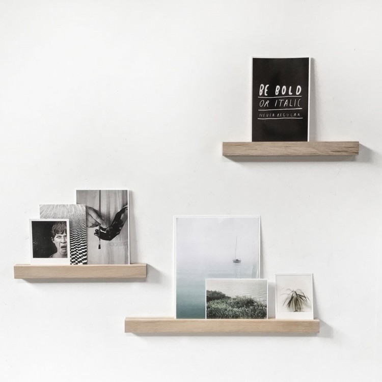 houten magnetisch wandplankje - voor kaarten, foto's,... - Groovy Magnets