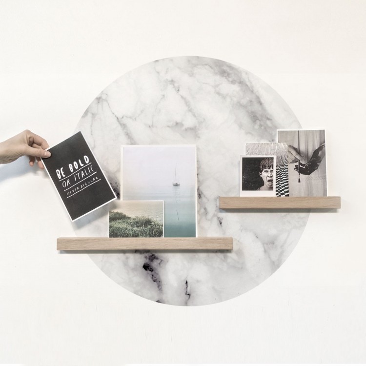 Magnetic wall sticker by Groovy Magnets - round adhesive wall sticker with marble print