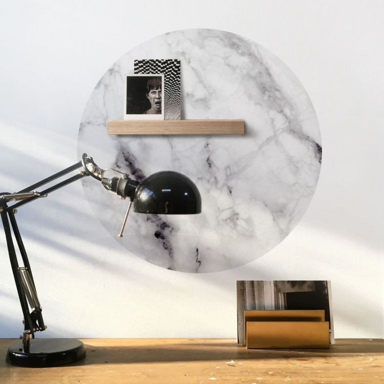 Magnetic wall sticker by Groovy Magnets - round adhesive wall sticker with marble print