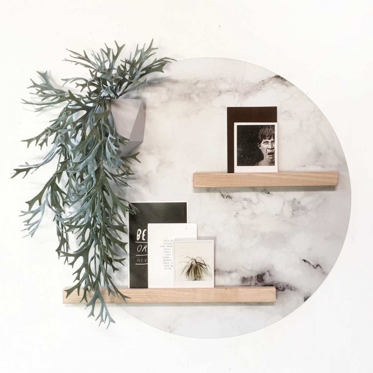 Magnetic wall sticker by Groovy Magnets - round adhesive wall sticker with marble print