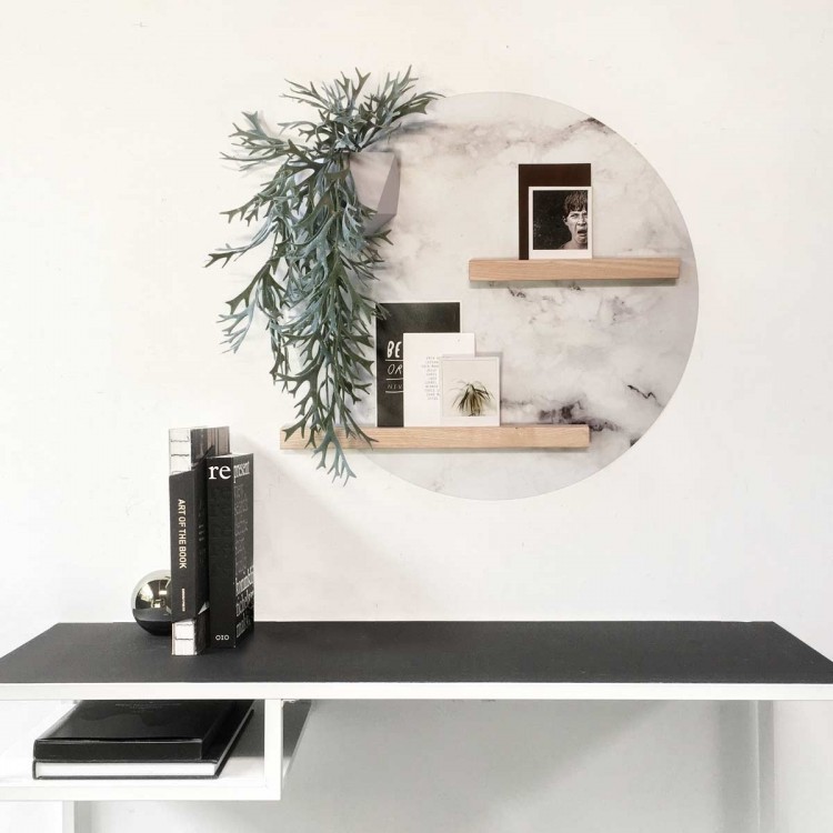 Magnetic wall sticker by Groovy Magnets - round adhesive wall sticker with marble print