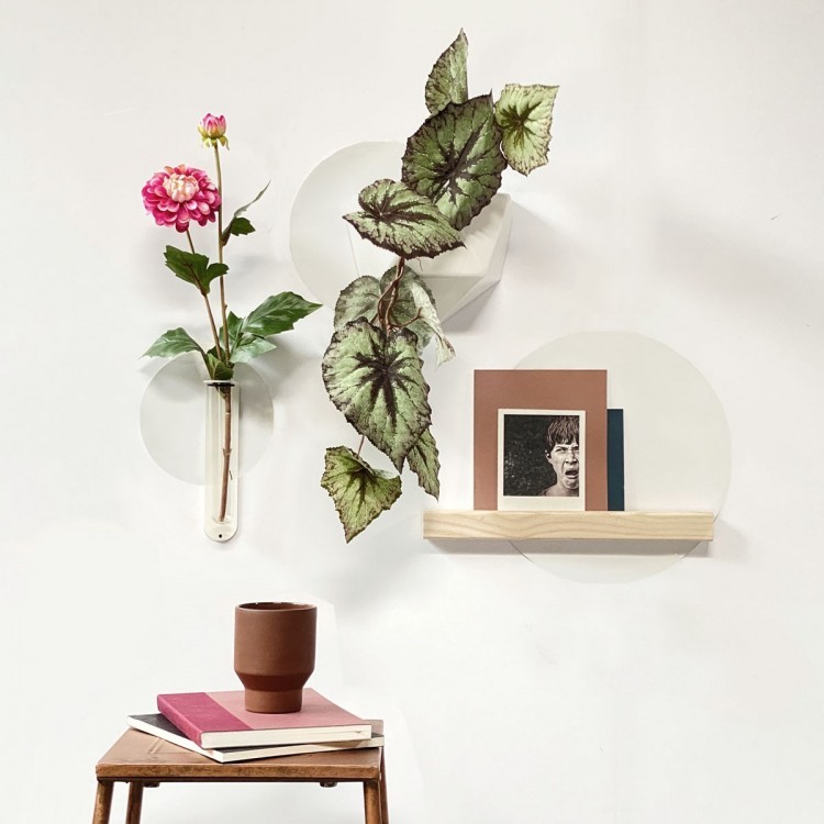 Stickers magnétiques nuances de rouge de Groovy Magnets - autocollant rond, sticker mural