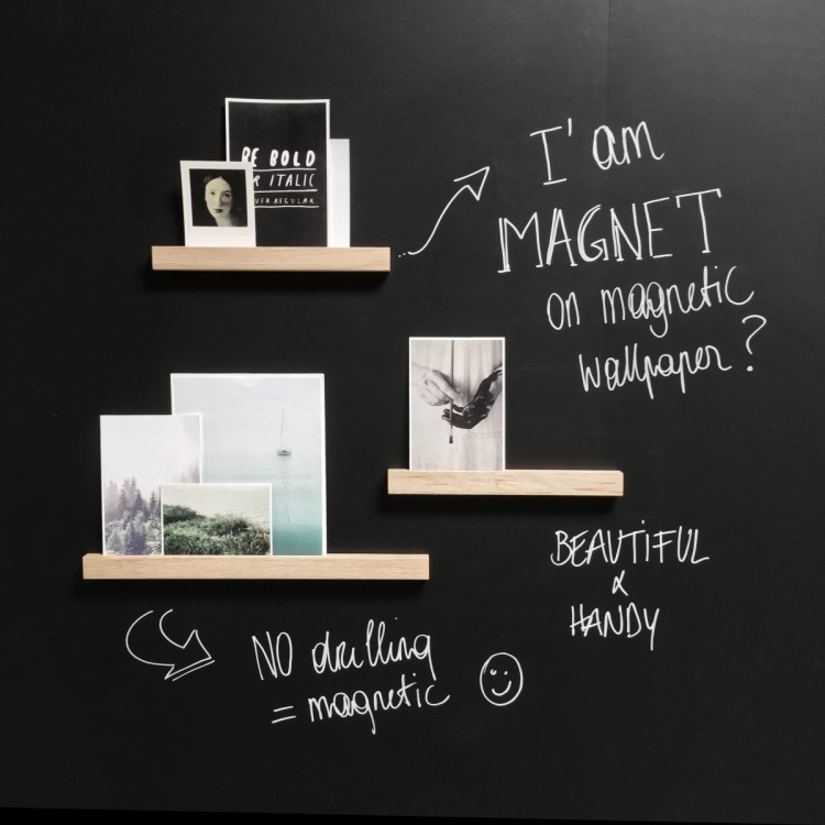 Paintable magnetic wallpaper writable with chalk markers (premium) by Groovy Magnets