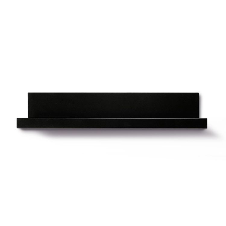 Magnetic steel photo ledge in black from Groovy Magnets