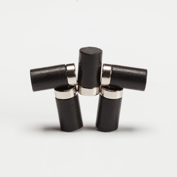 Practical powerful black tube magnets from Groovy magnets with an elegant look. 