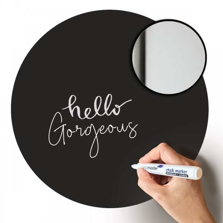 Chalkboard Magnetic sticker / 3x circles - for chalk markers from Groovy Magnets
