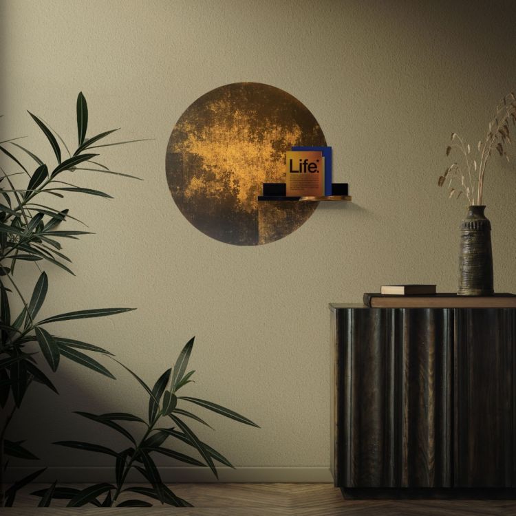Gouden magneetsticker van Groovy Magnets - decoratieve muursticker met magneten