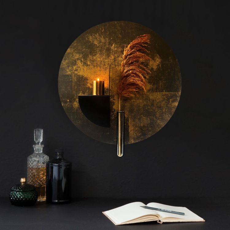 Sticker magnétique 'or' de Groovy Magnets - autocollant ovale, sticker mural imprimé