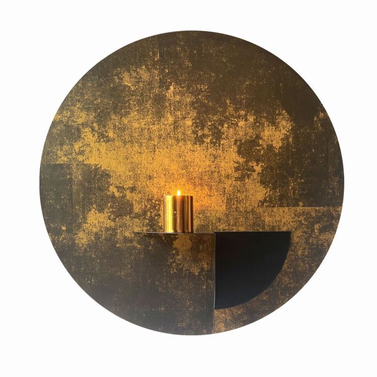 Sticker magnétique 'or' de Groovy Magnets - autocollant ovale, sticker mural imprimé