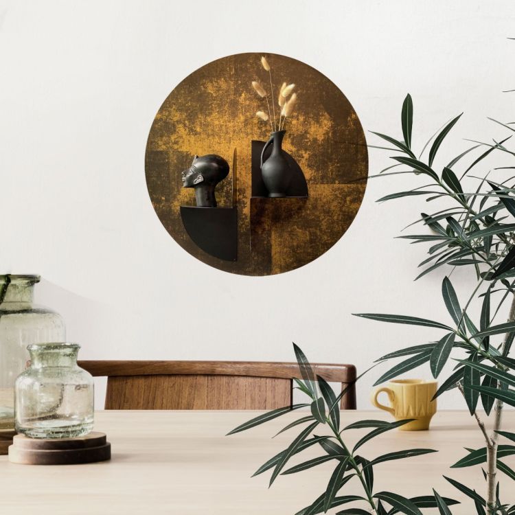 Sticker magnétique 'or' de Groovy Magnets - autocollant ovale, sticker mural imprimé