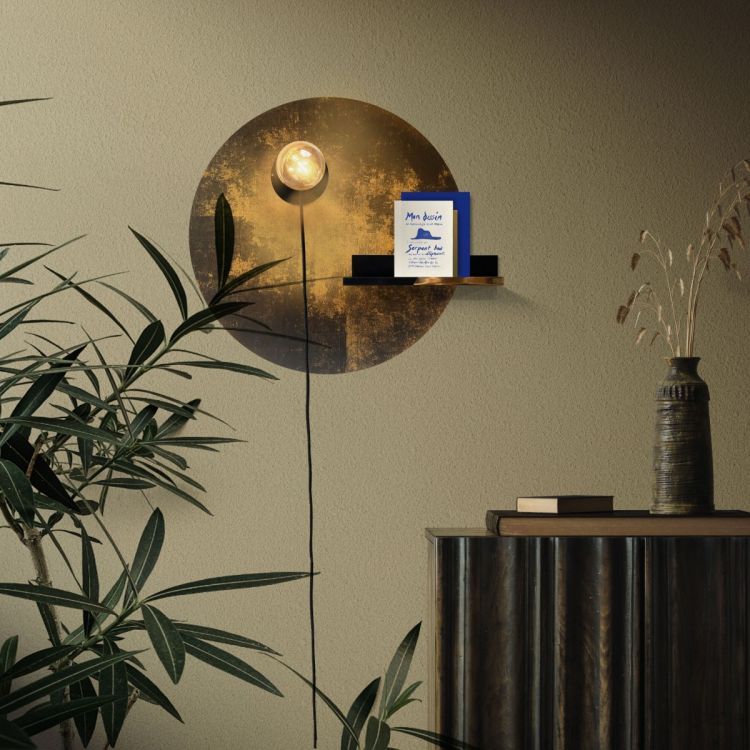 Sticker magnétique 'or' de Groovy Magnets - autocollant ovale, sticker mural imprimé