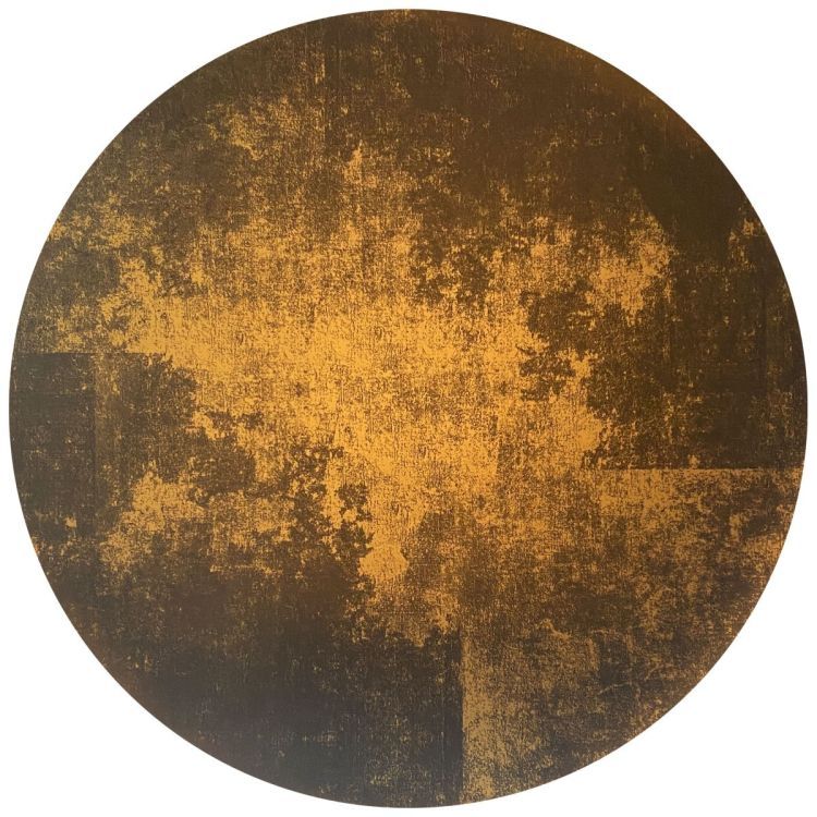 Sticker magnétique 'or' de Groovy Magnets - autocollant ovale, sticker mural imprimé