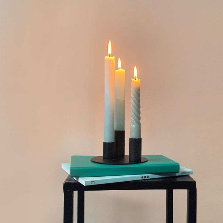 Porte-bougies magnétique / noir par Groovy Magnets