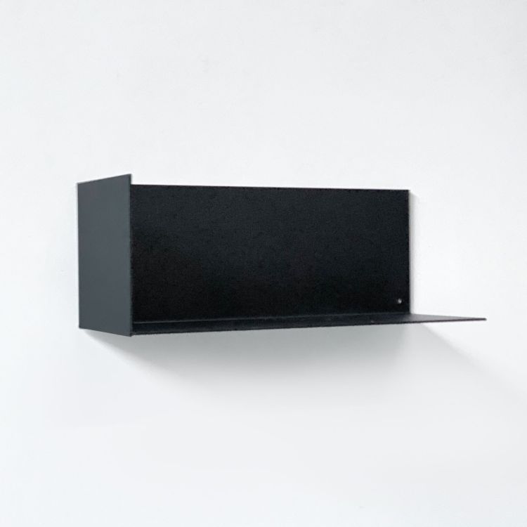 Groovy Magnets étagère magnétique en acier / noire - 3 formats -  pas de trous dans le mur