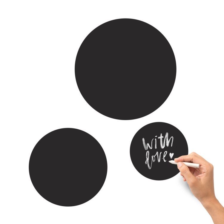 Sticker magnétique noir / 3x cercle - pour marqueurs de Groovy Magnets