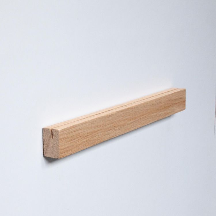 Wooden magnetic shelf from groovy magnets - no drilling in the wall!