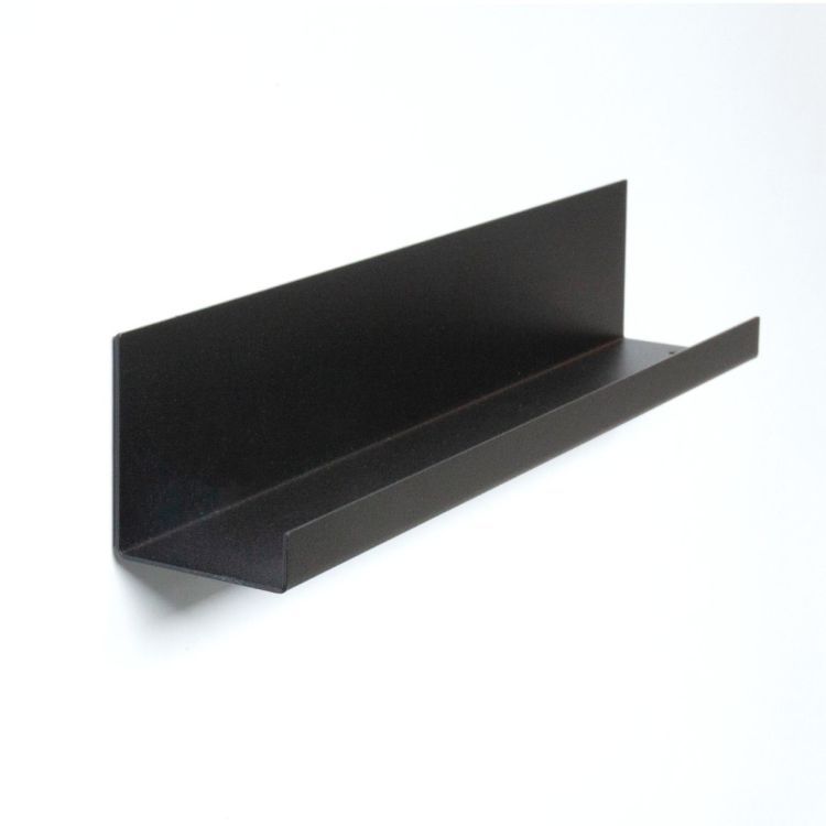 Magnetic steel photo ledge in black from Groovy Magnets