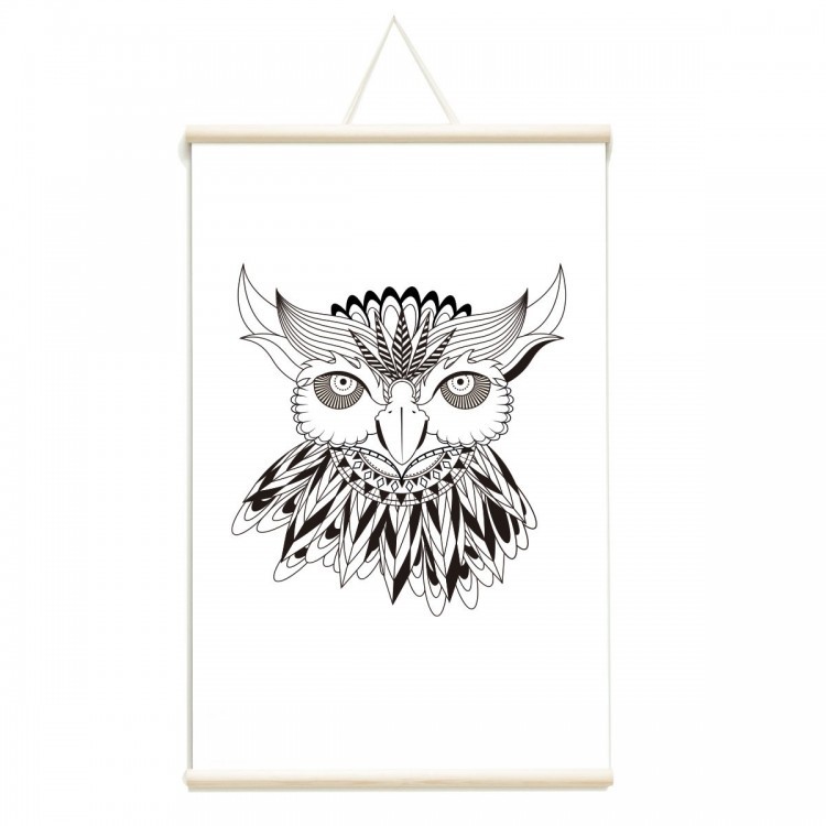 Whiteboard poster mexican owl Groovy