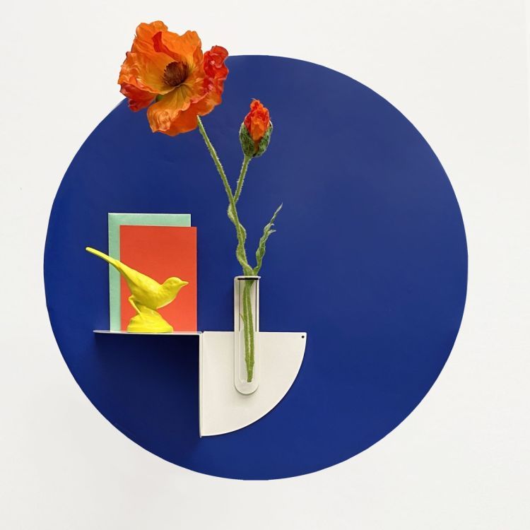 Sticker magnétique rond blue de Groovy Magnets - décoratif &  fonctionnel