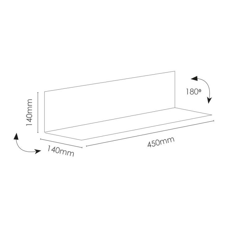 Groovy Magnets stainless steel magnetic shelf / white. No drilling to hang.