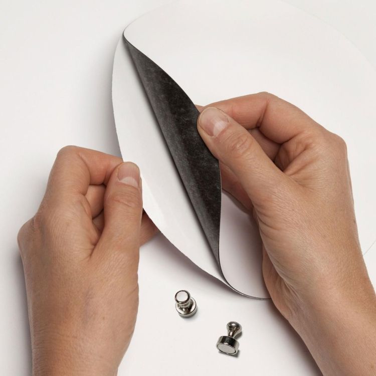 Magnetische muursticker zand kleur beschrijfbaar van Groovy Magnets