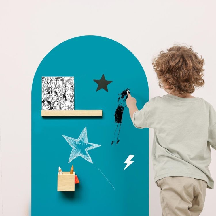 Magnetische muursticker oceaan blauw beschrijfbaar van Groovy Magnets