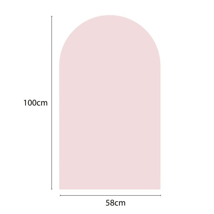 Magnetischer Wandaufkleber puderrosa beschreibbar von Groovy Magnets