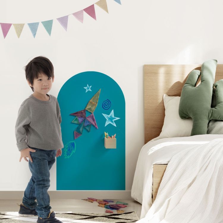 Magnetische muursticker oceaan blauw beschrijfbaar van Groovy Magnets