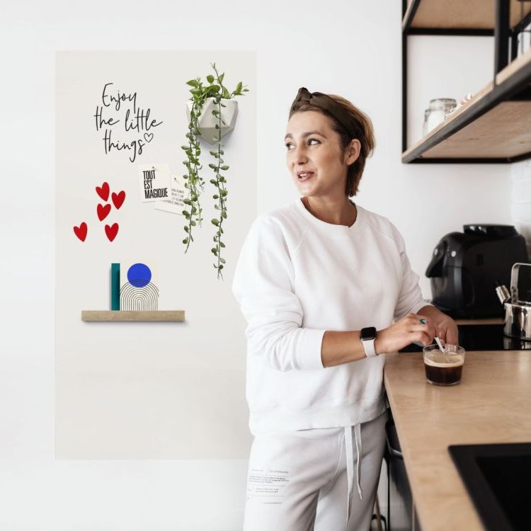 Magneetsticker van Groovy Magnets: rechthoekige magnetische sticker witte achtergrond