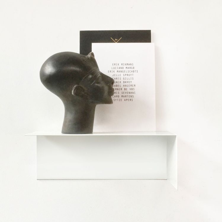 Groovy Magnets stainless steel magnetic shelf / white. No drill holes on ferrous undergrounds.