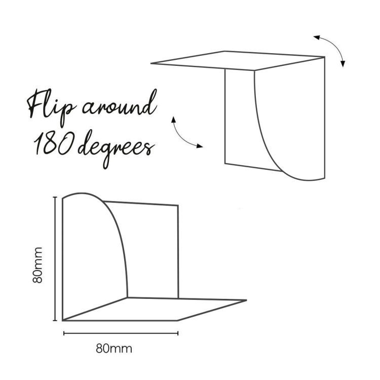 Groovy Magnets stainless steel magnetic shelf 