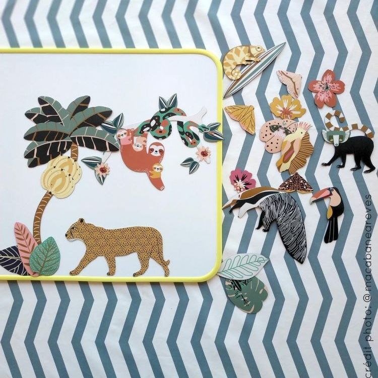 Jungle Magnet Set for Children – 27 Magnets Full of Adventure from Groovy Magnets