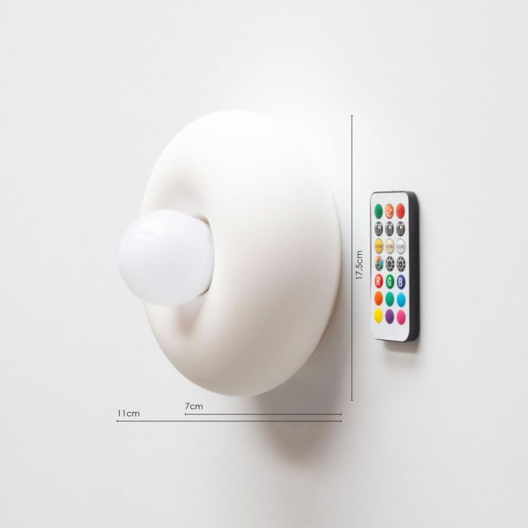 Draadloze Donut Wandlamp – Magnetische Oplaadbare lamp Zonder Snoer van Groovy Magnets