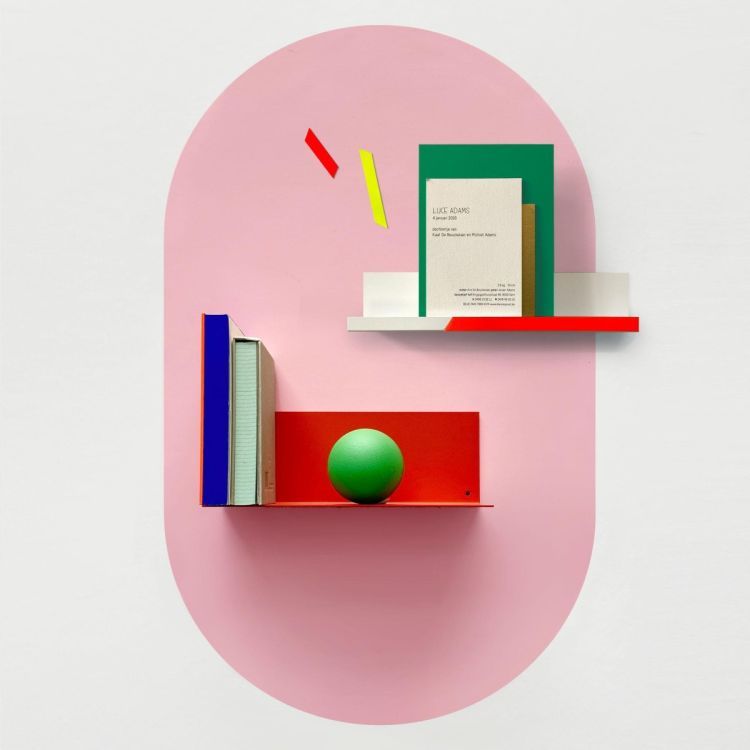 Sticker magnétique ovale rose de Groovy Magnets - sticker mural à forte adhérence