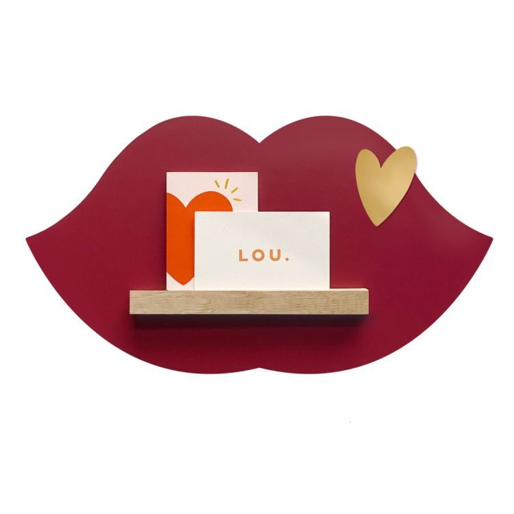 Sticker magnétique rond burgundy de Groovy Magnets - décoratif &  fonctionnel