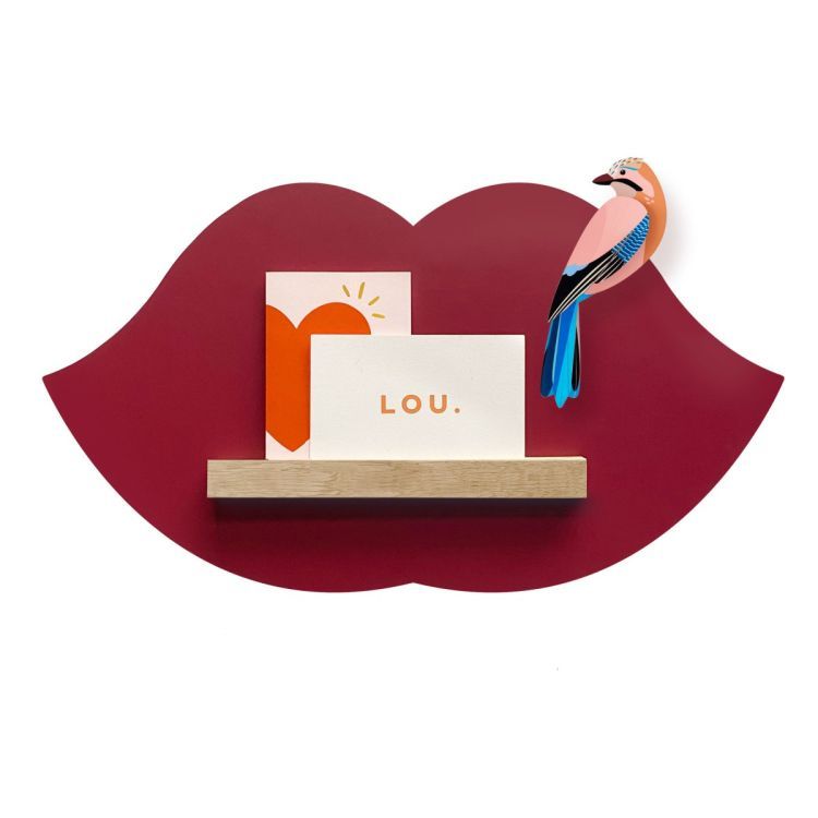 Sticker magnétique rond burgundy de Groovy Magnets - décoratif &  fonctionnel